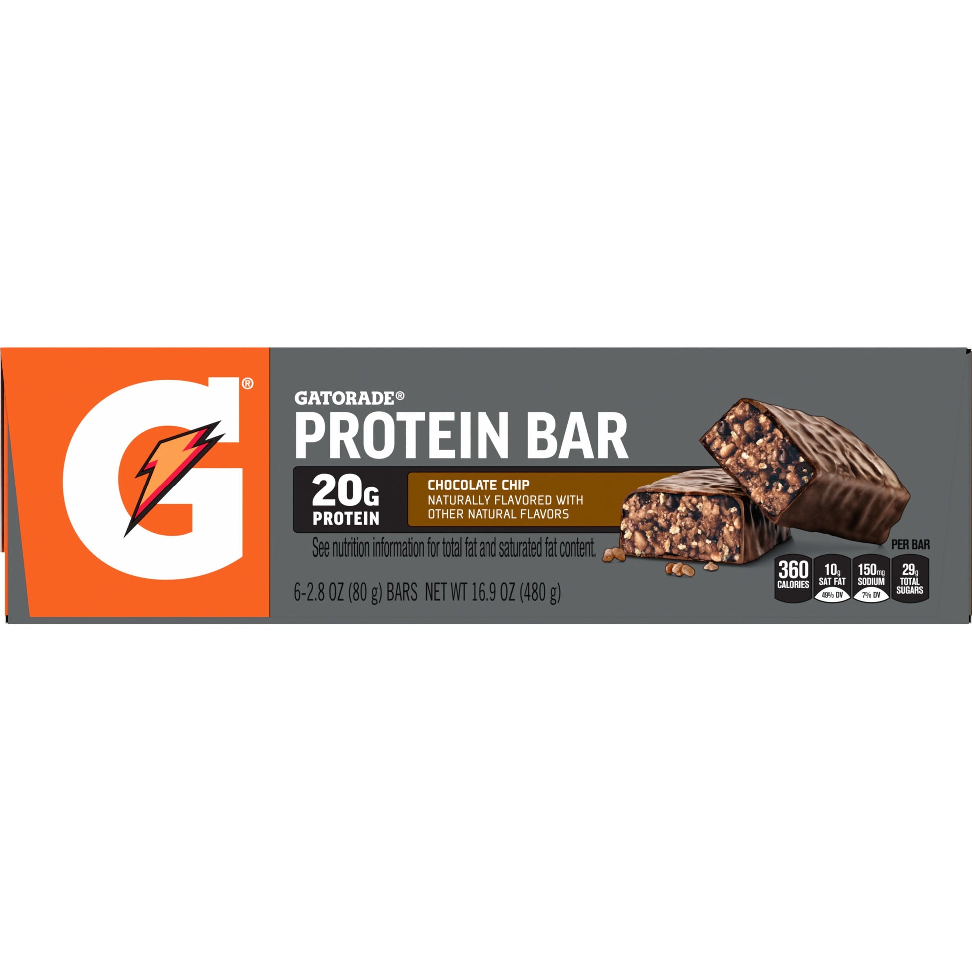 Chocolate Chip Protein Bar, 2.8 Oz, 6 Count