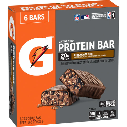 Chocolate Chip Protein Bar, 2.8 Oz, 6 Count